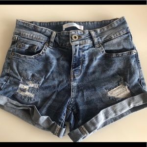 Highway Jeans Distressed Denim Shorts
